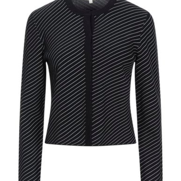 NWOT Maje Striped Stretch Knit 2 Piece Cardigan - Picture 2 of 12